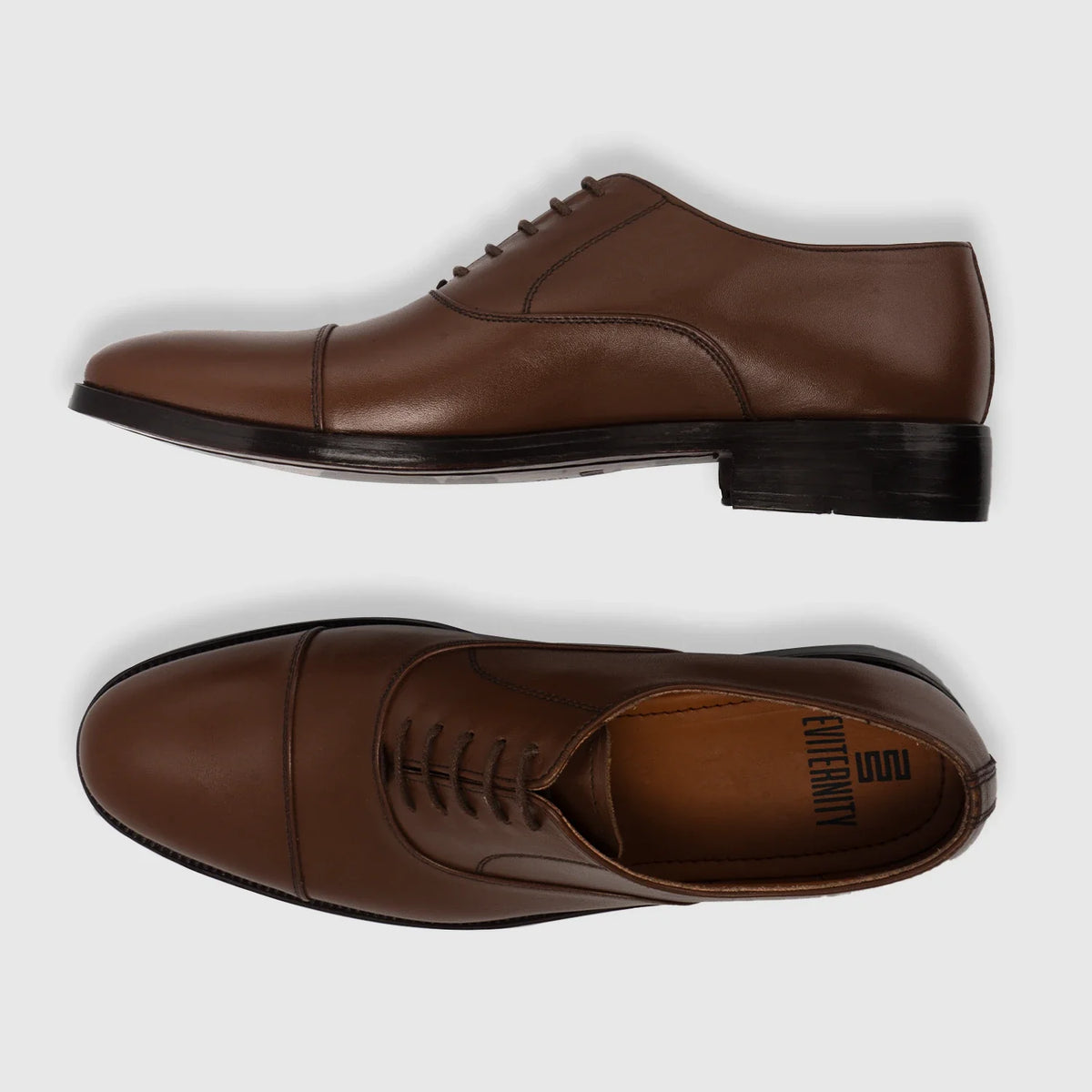 Professor Oxford Marron Chaussures en cuir pour Homme For Men - Contrefort de talon renforcé & surpiqûres doubles de précision