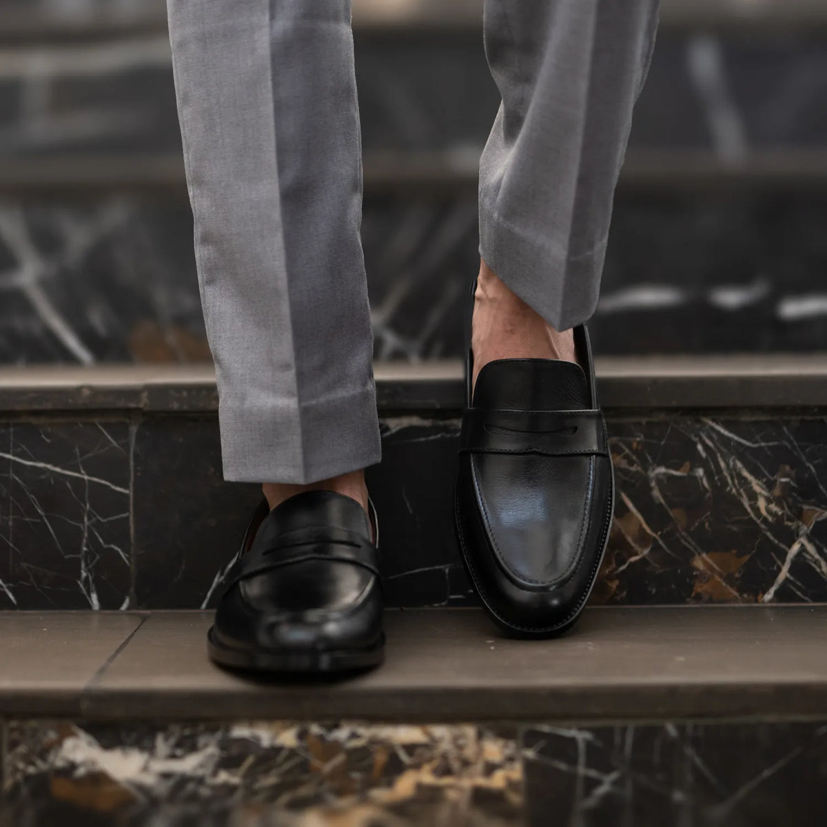 Orlaven Baxton Noir Mocassins en cuir pour Homme footwear image 9