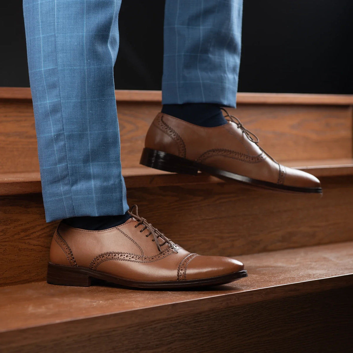 Orlaven Grisson Brogues Oxford Camel Chaussures en cuir pour Homme footwear image 10