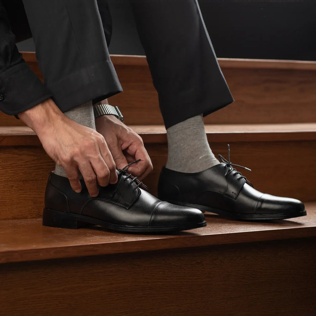 Orlaven Attorney Chaussures Derby en cuir noir pour Homme footwear image 10
