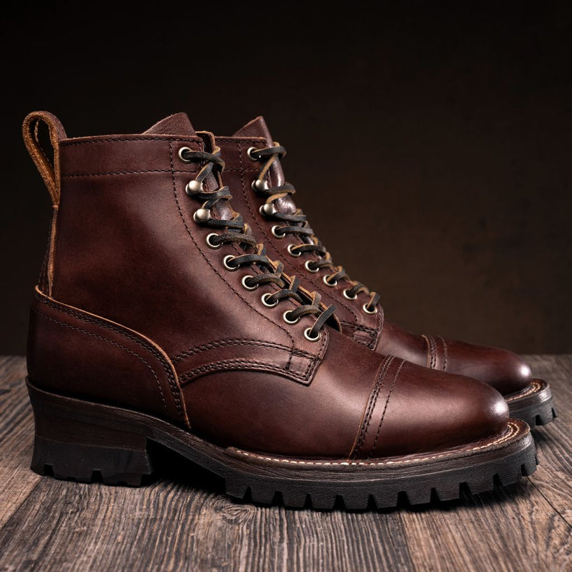 Challenger Whiskey Leather Boots pour Homme