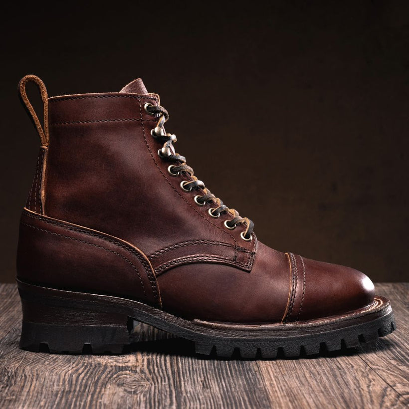 Challenger Whiskey Leather Boots pour Homme