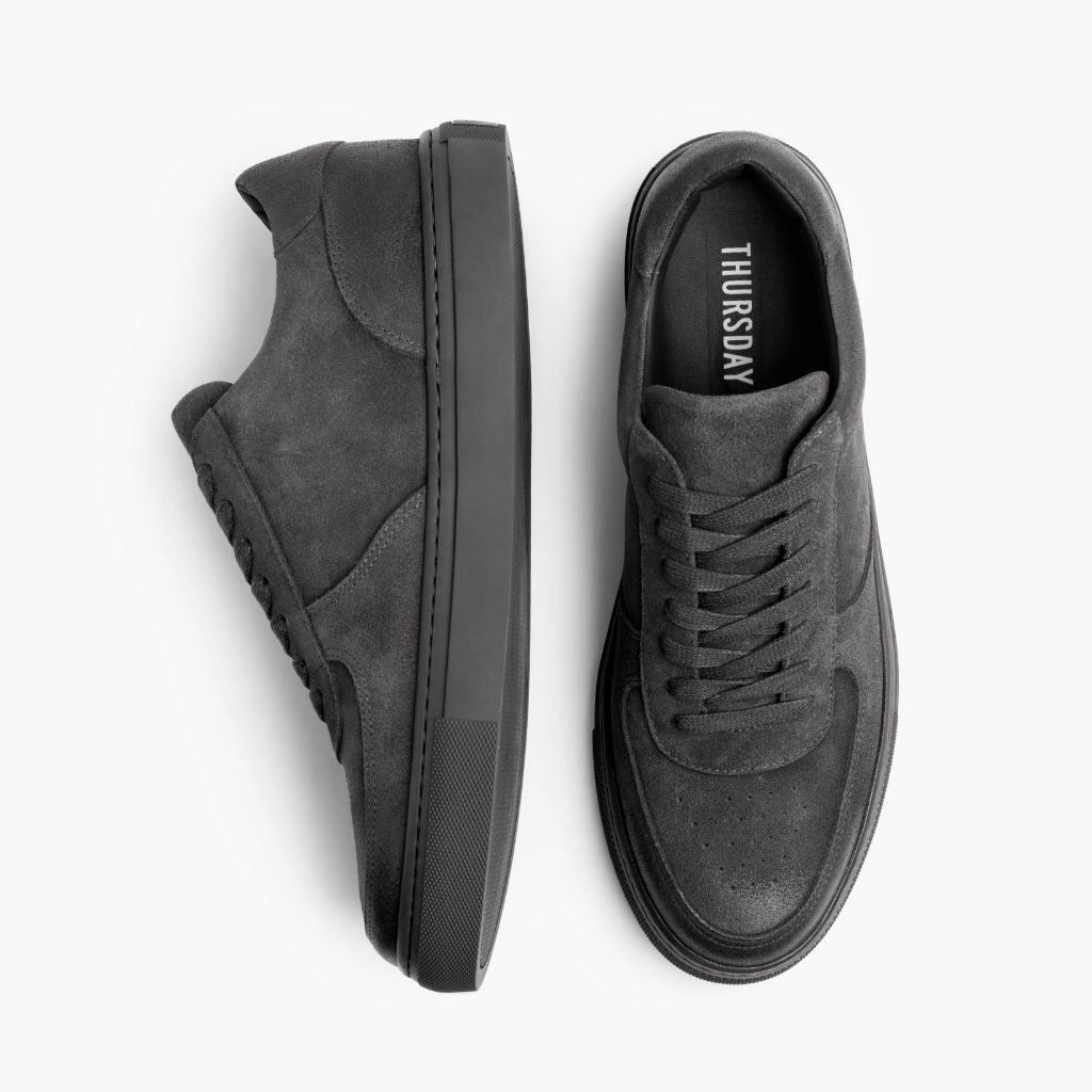 Court Smoke Baskets en cuir pour Homme - Contrefort de talon renforcé & surpiqûres doubles de précision