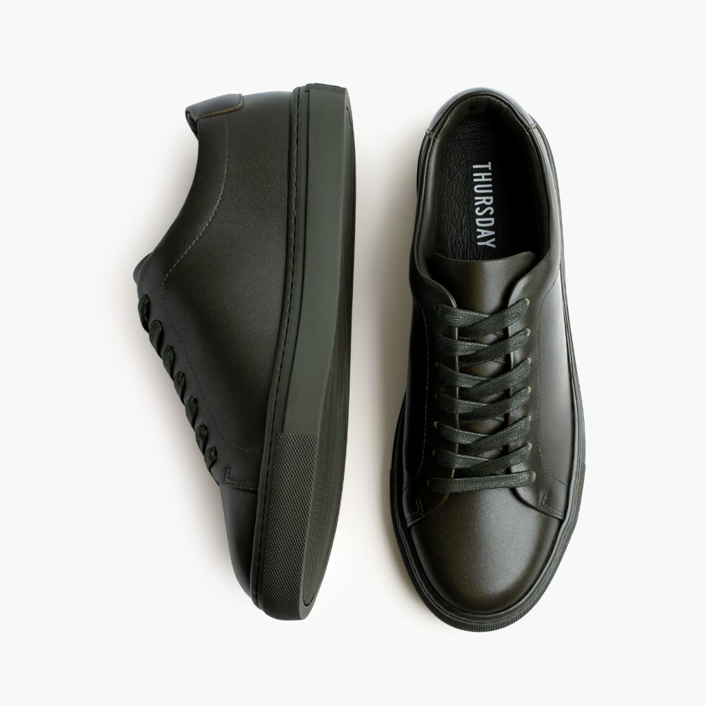 Encore Forest Baskets en cuir pour Homme - Contrefort de talon renforcé & surpiqûres doubles de précision
