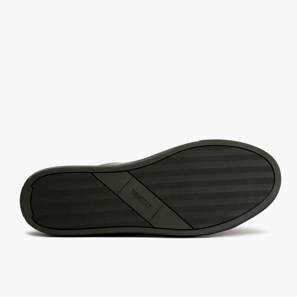 High-Traction Rubber Outsole & Lug Tread Pattern on Encore Forest Baskets en cuir pour Homme