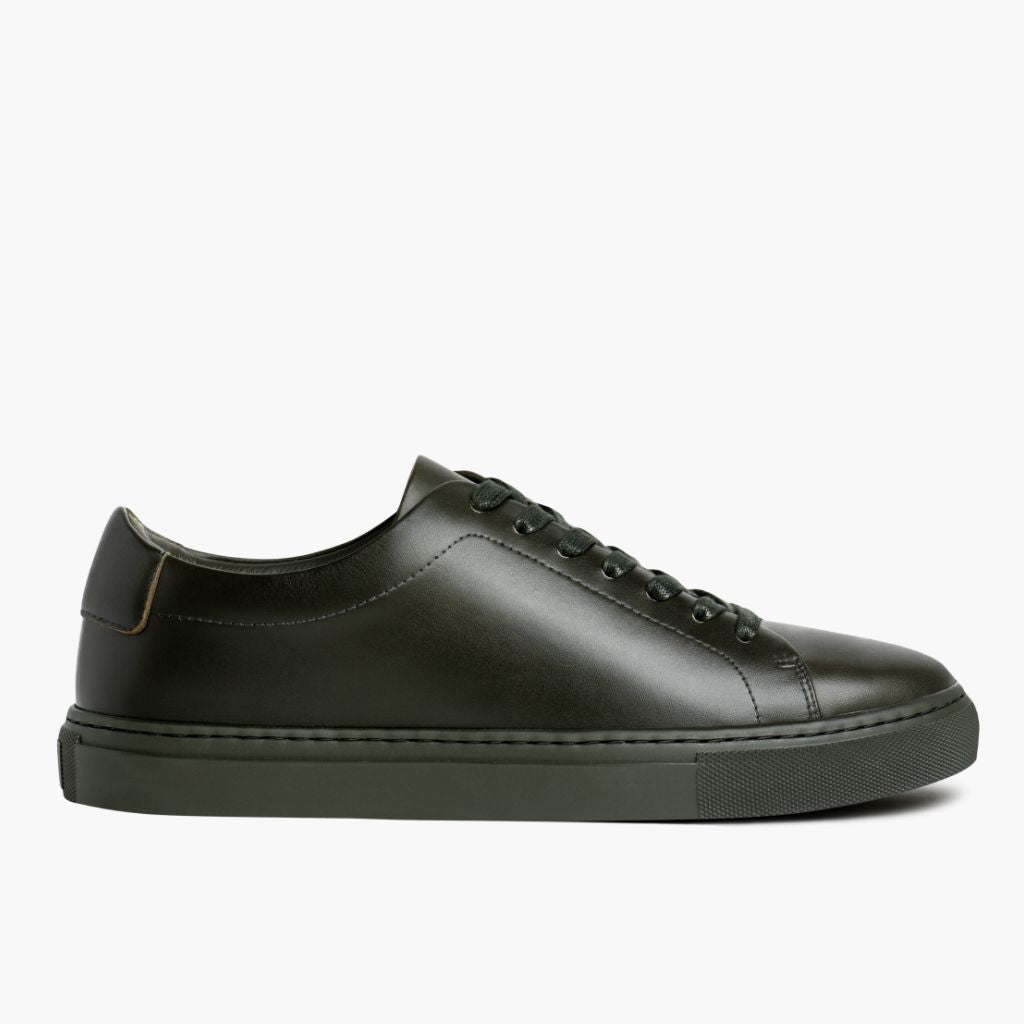 Classic Full-Grain leather Sneakers - Montage cousu Goodyear & détail de l'embout avant