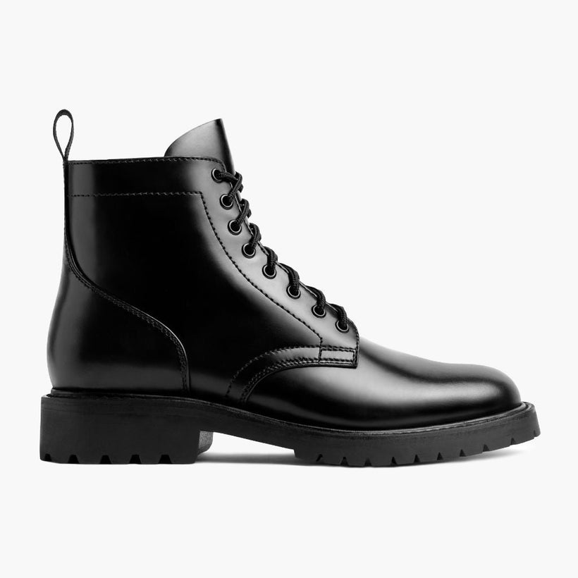 Hero Noir Leather Boots pour Homme