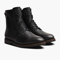Casa Moto Noir Bottines en cuir pour Homme