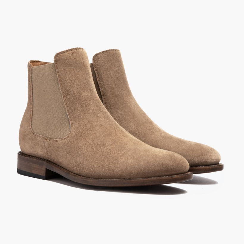 Cavalier Sandstone Leather Boots pour Homme