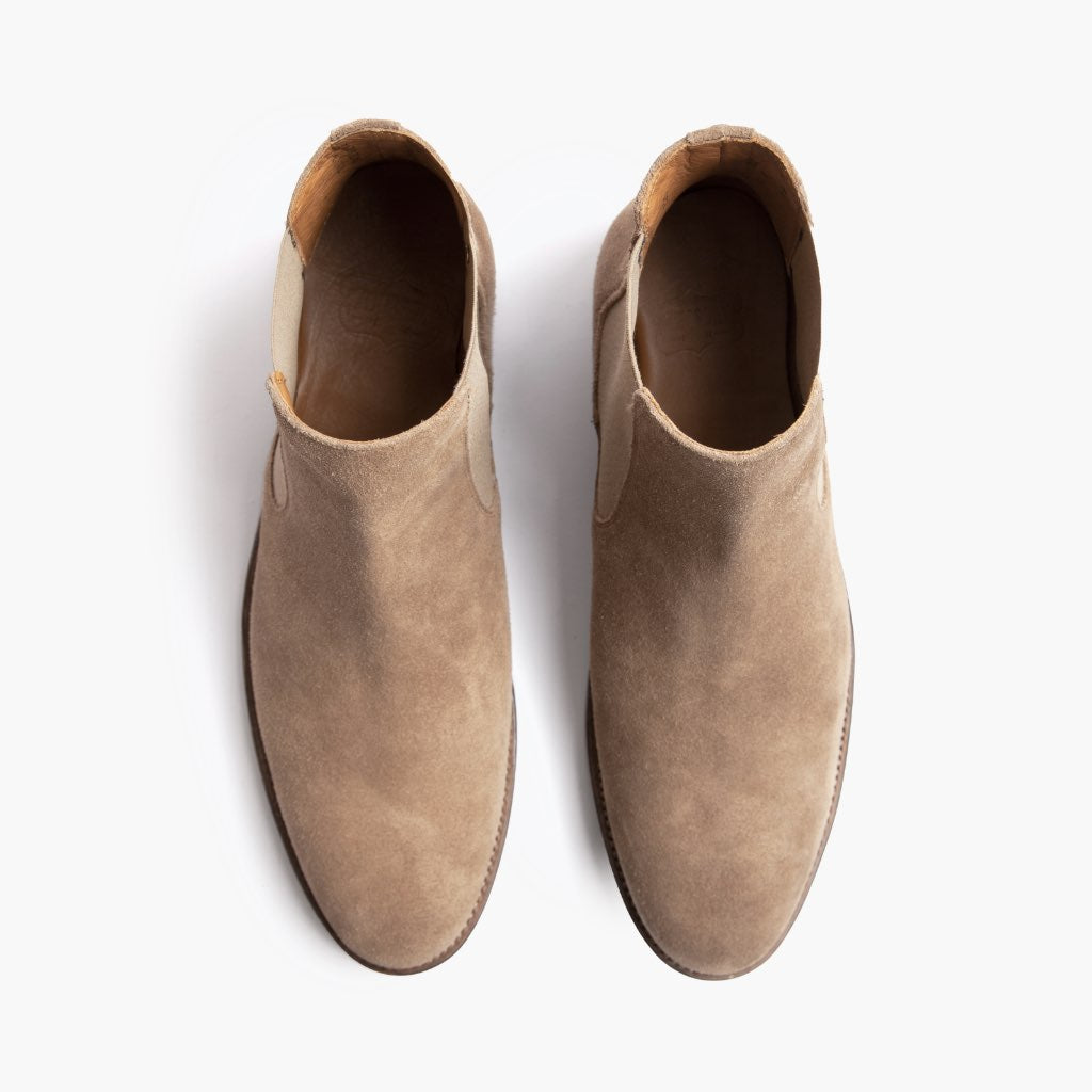 High-Traction Rubber Outsole & Lug Tread Pattern on Cavalier Grès Bottines en cuir pour Homme