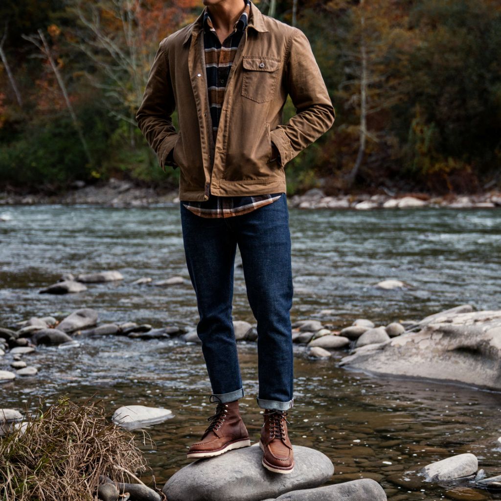 Styled On-Foot Perspective Demonstrating Ankle Fit & Silhouette on Model