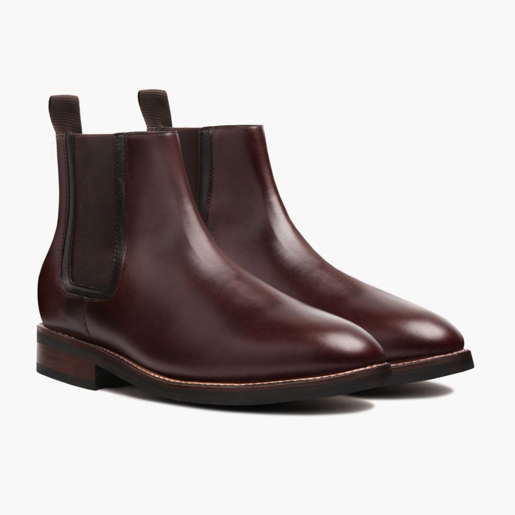 Duke Marron Bottines en cuir pour Homme in Brown Full-Grain Leather - Vue de profil | Acheter en ligne