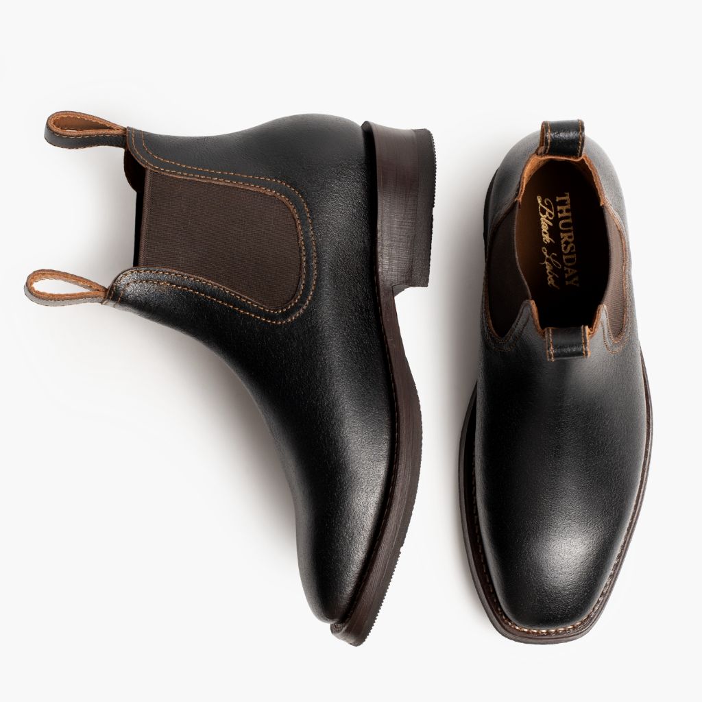 Journeyman Cacao Bottines en cuir pour Homme - Contrefort de talon renforcé & surpiqûres doubles de précision
