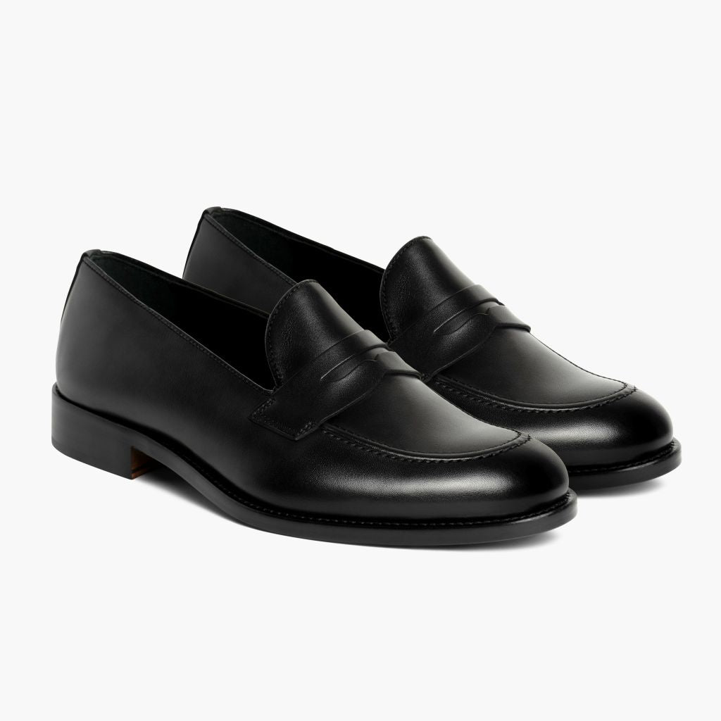 Lincoln Noir Baskets en cuir pour Homme en cuir de vachette noir véritable - Vue de profil | Acheter en ligne