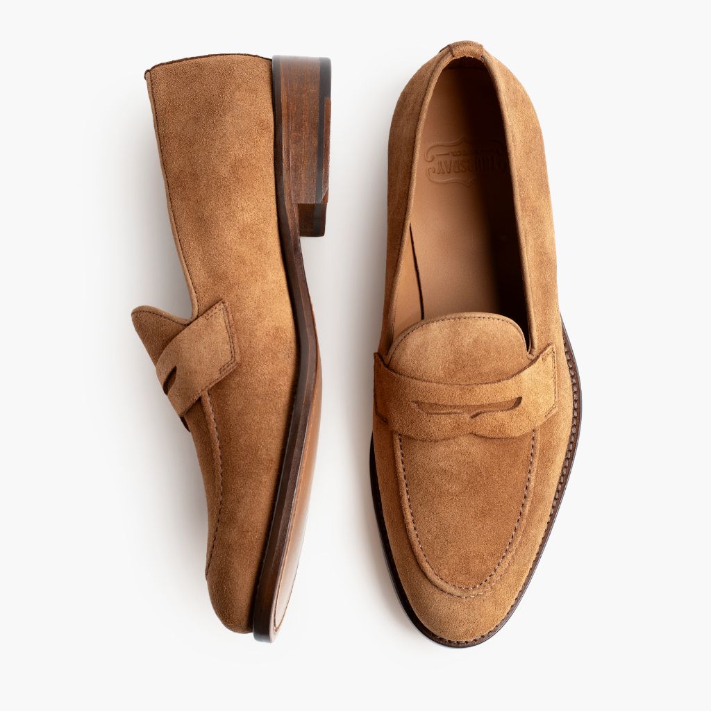 Lincoln Cider Mocassins en cuir pour Homme - Contrefort de talon renforcé & surpiqûres doubles de précision