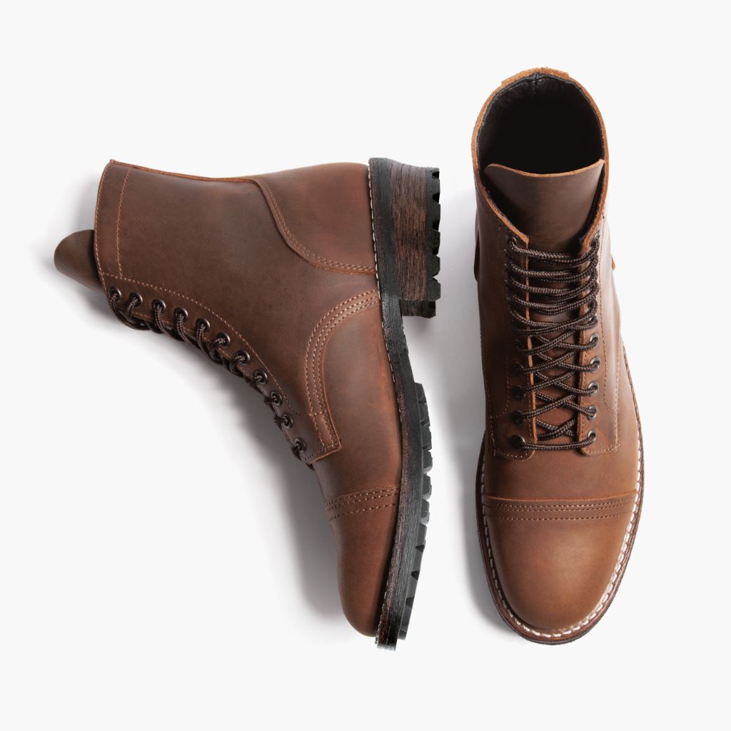 Logger Adobe d'Arizona Bottines en cuir pour Homme - Contrefort de talon renforcé & surpiqûres doubles de précision