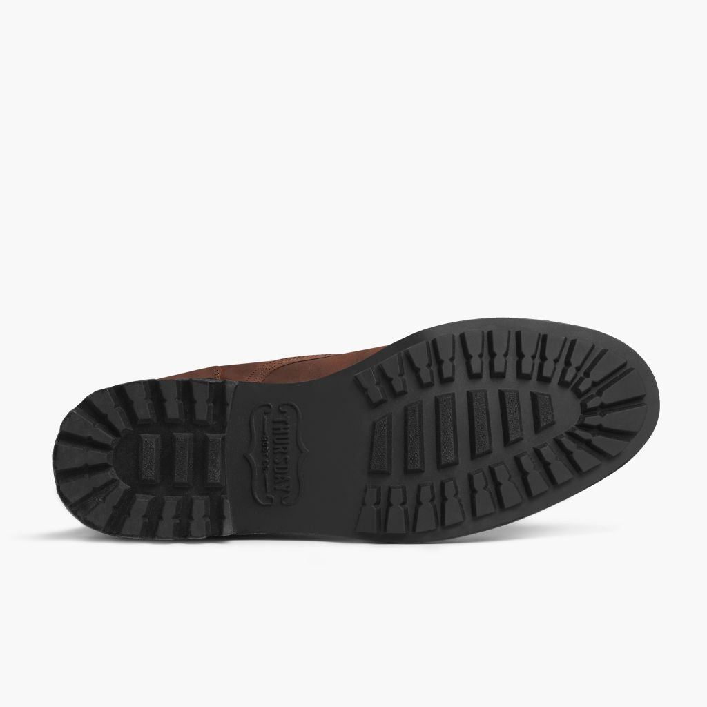 High-Traction Rubber Outsole & Lug Tread Pattern on Logger Adobe d'Arizona Bottines en cuir pour Homme