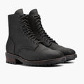 Logger Noir Mat Bottines en cuir pour Homme