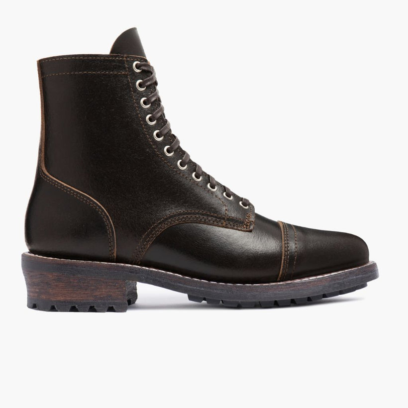 Logger Waxed Cacao Leather Boots pour Homme