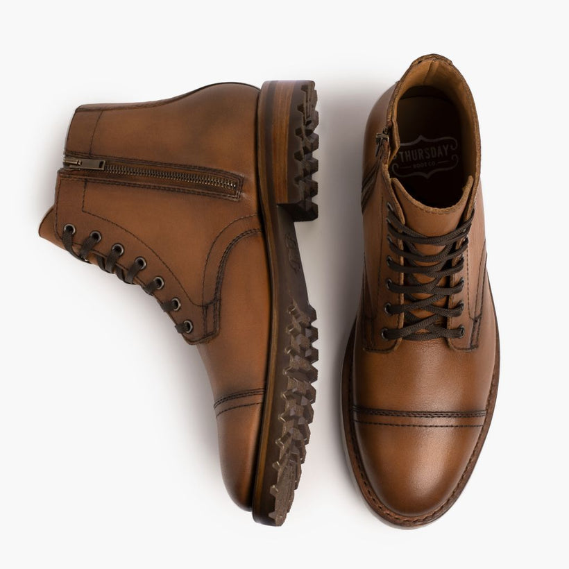 Major Cuero Leather Boots pour Homme