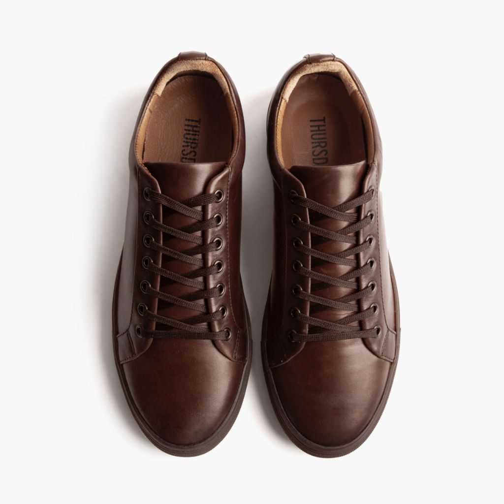 Premier Low Top Vieil Anglais Baskets en cuir pour Homme For Men - Contrefort de talon renforcé & surpiqûres doubles de précision