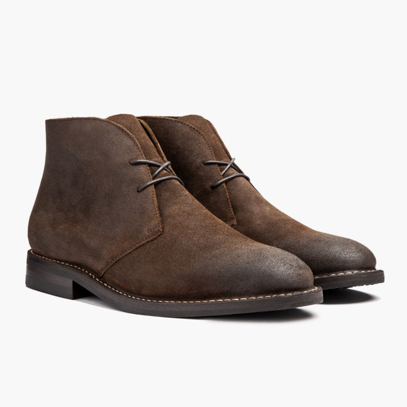 Scout Mocha Leather Boots pour Homme