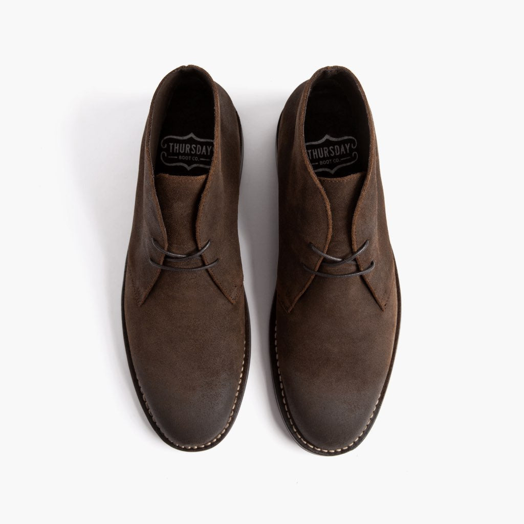 Scout Moka Bottines en cuir pour Homme For Men - Contrefort de talon renforcé & surpiqûres doubles de précision