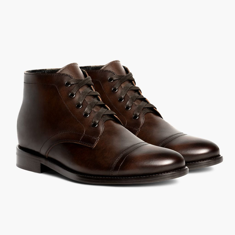 Cadet Rich Mahogany Leather Boots pour Homme