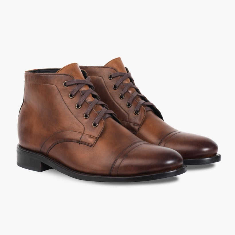 Cadet Walnut Leather Boots pour Homme