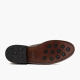 High-Traction Rubber Outsole & Lug Tread Pattern on Cavalier Shadow Grey Leather Boots