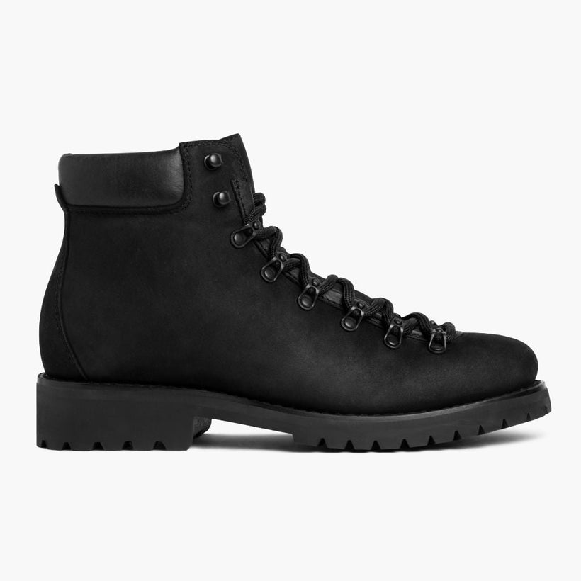 Commander Noir Matte Leather Boots pour Homme