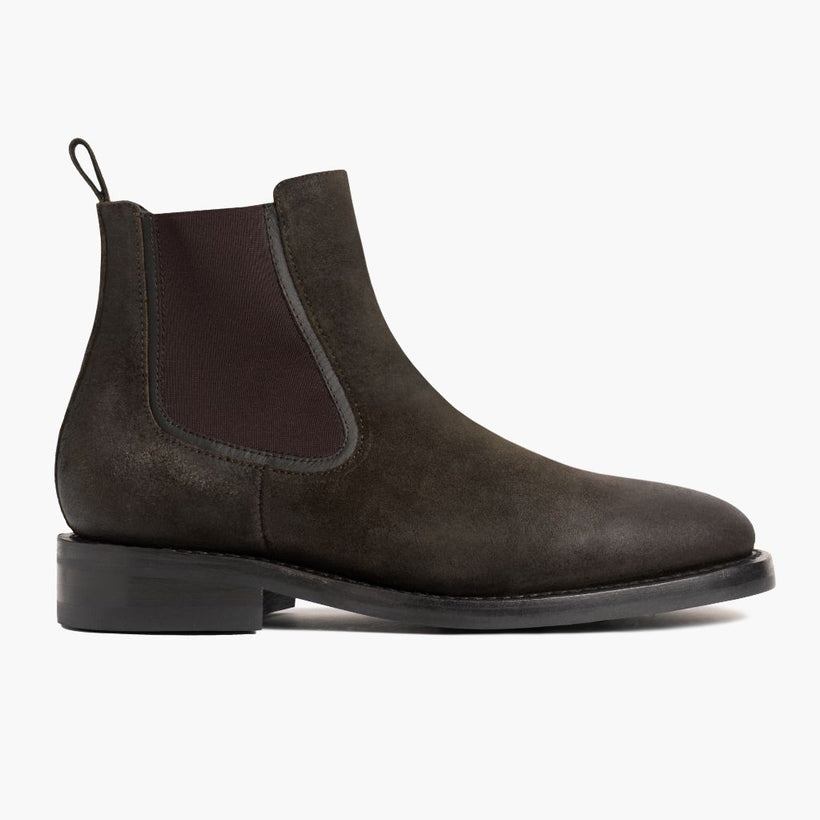 Duke Dark Olive Suede Leather Boots pour Homme