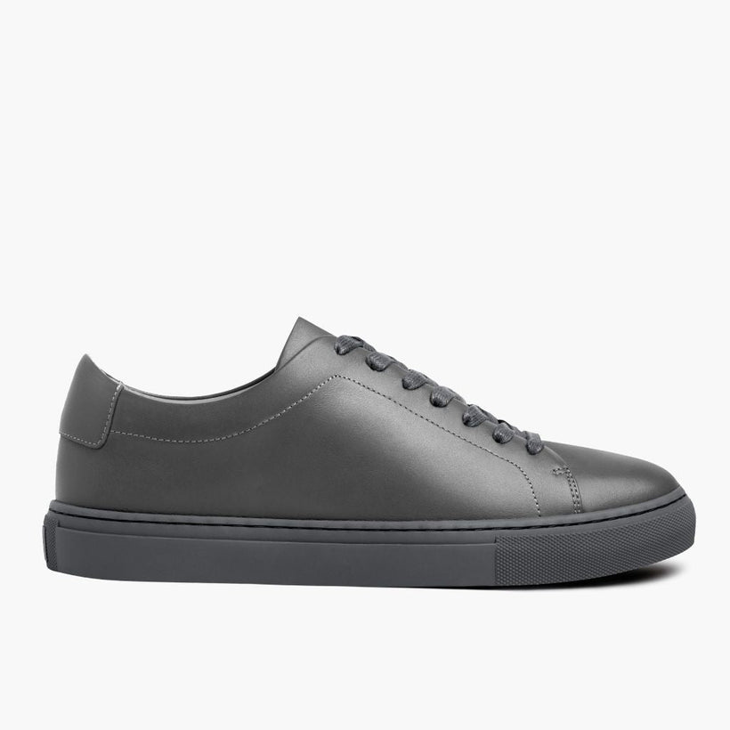 Encore Steel Gris Leather Sneakers pour Homme