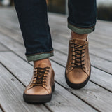 Styled On-Foot Perspective Demonstrating Ankle Fit & Silhouette on Model