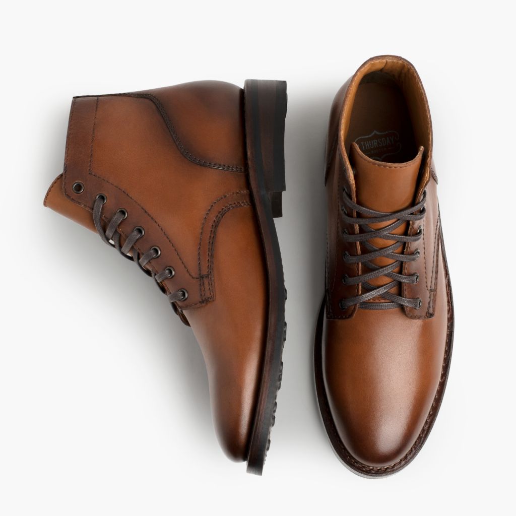 President Brandy Bottines en cuir pour Homme For Men - Contrefort de talon renforcé & surpiqûres doubles de précision