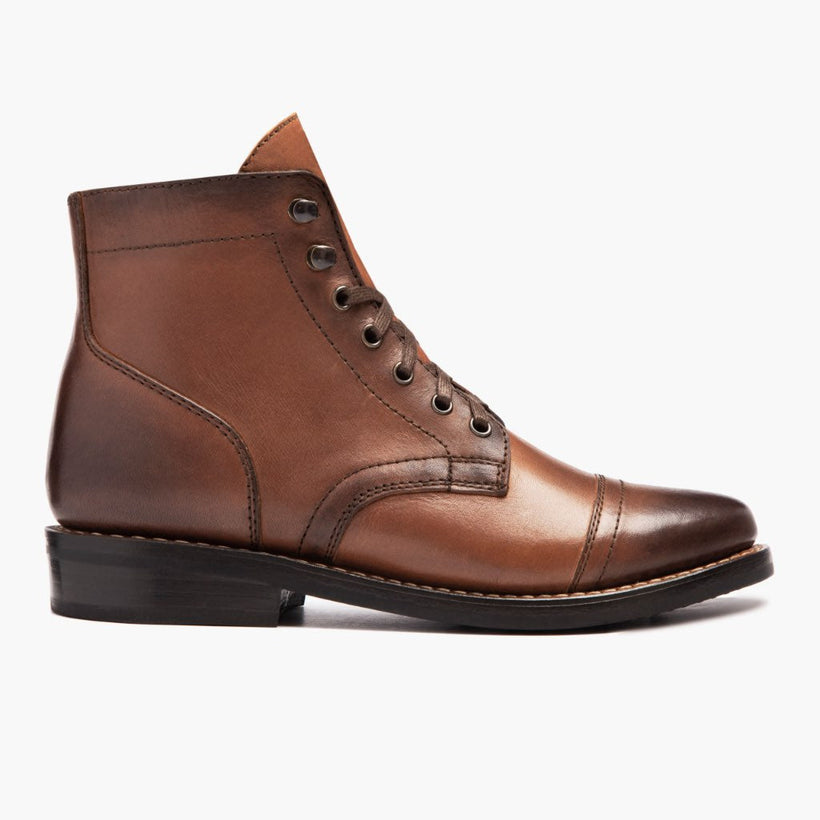 Captain Brandy Leather Boots pour Femme