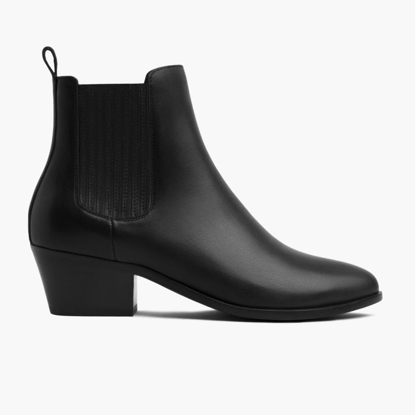 Dreamer Bootie Noir Leather Boots pour Femme