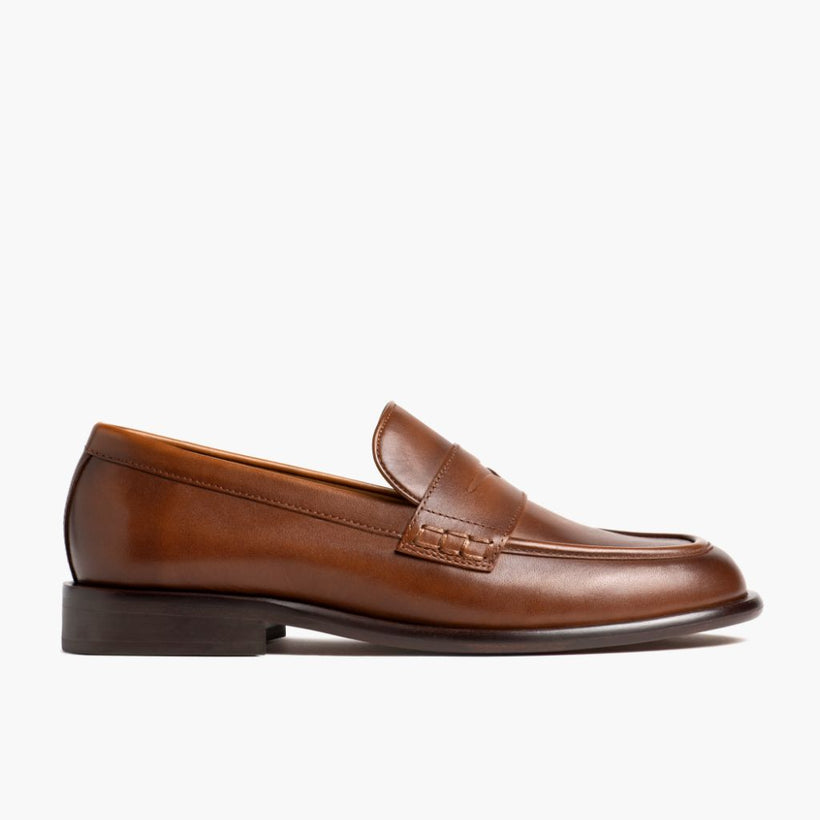 Dress Penny Pecan Leather Boots pour Femme