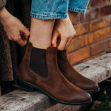 Cushioned Leather Insole & Ergonomic Arch Support Construction Detail