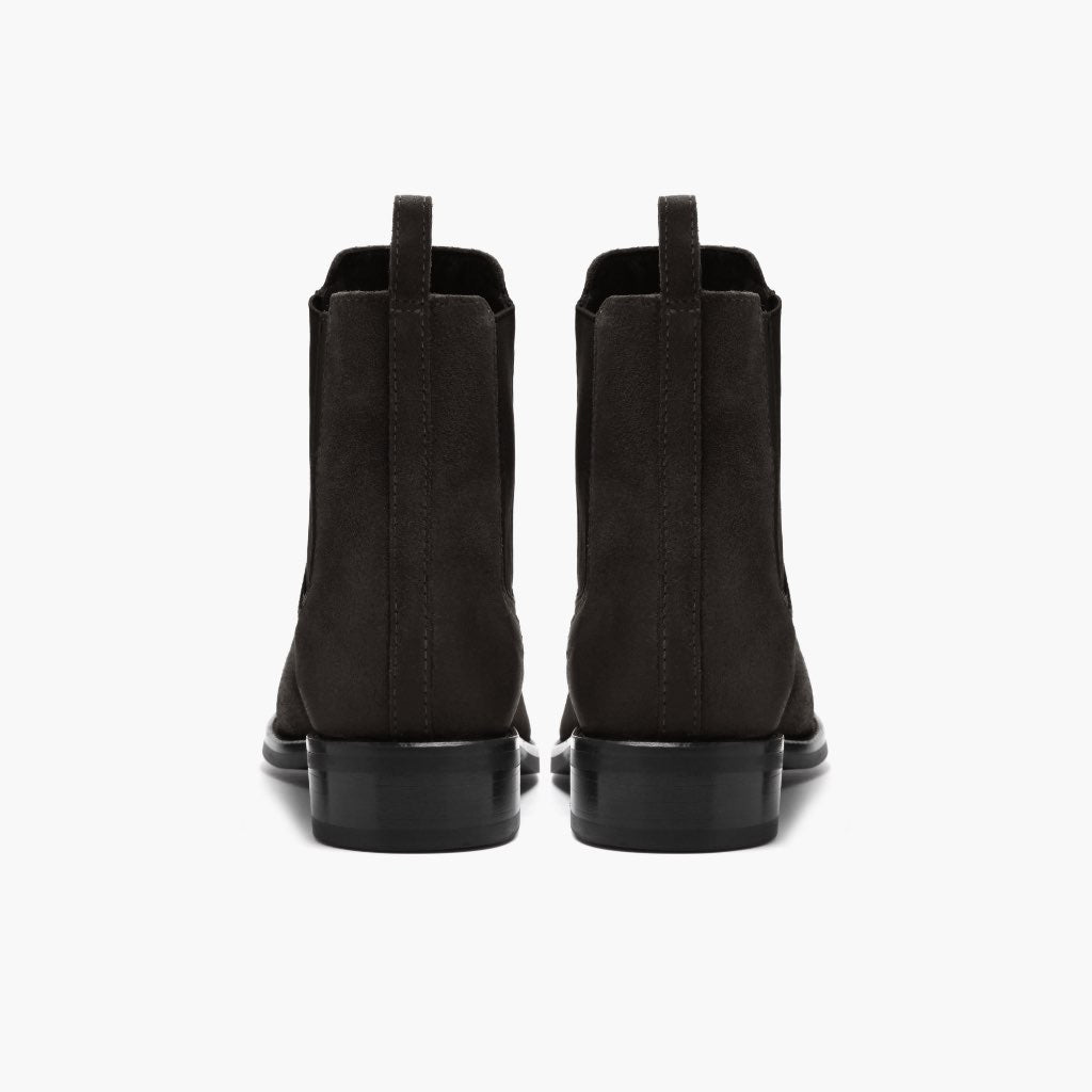 Duchess Gris Ombre Bottines en cuir pour Femme - Contrefort de talon renforcé & surpiqûres doubles de précision