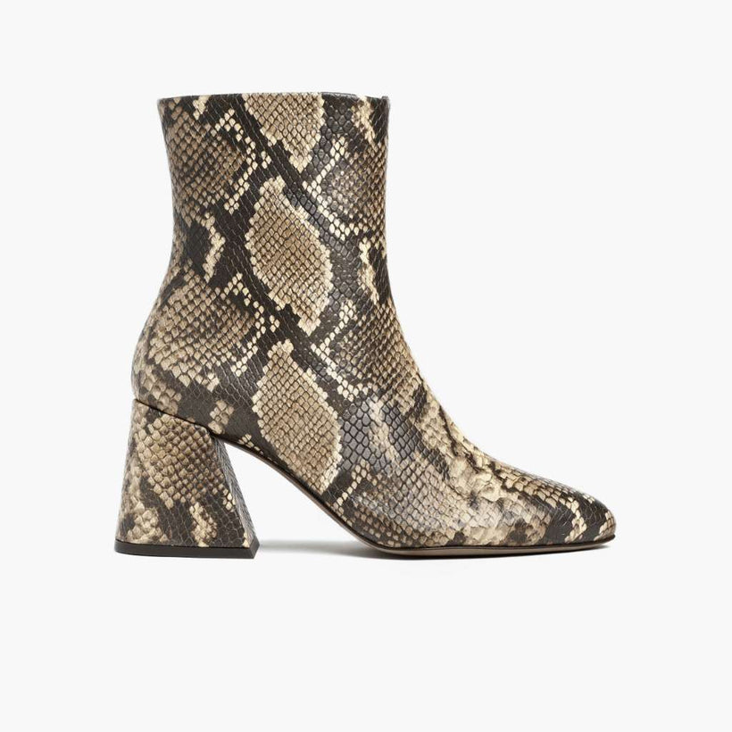 Heartbreaker Snake Print Leather Boots pour Femme
