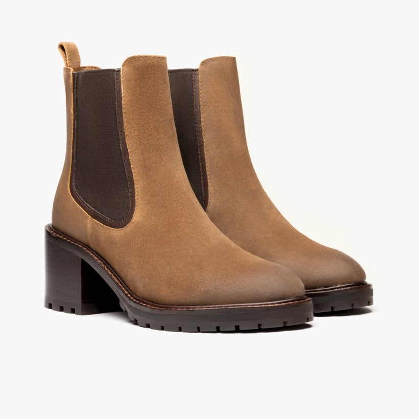Knockout Safari Leather Boots pour Femme