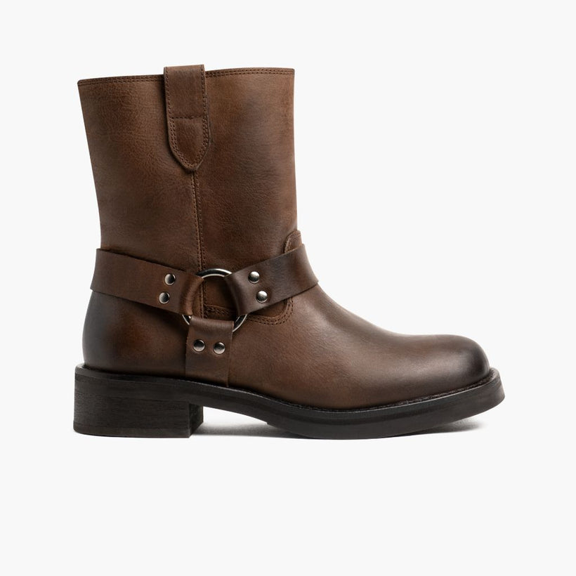 Outlaw Light Tobacco Leather Boots pour Femme