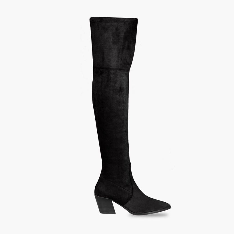 Tempest Noir Leather Boots pour Femme