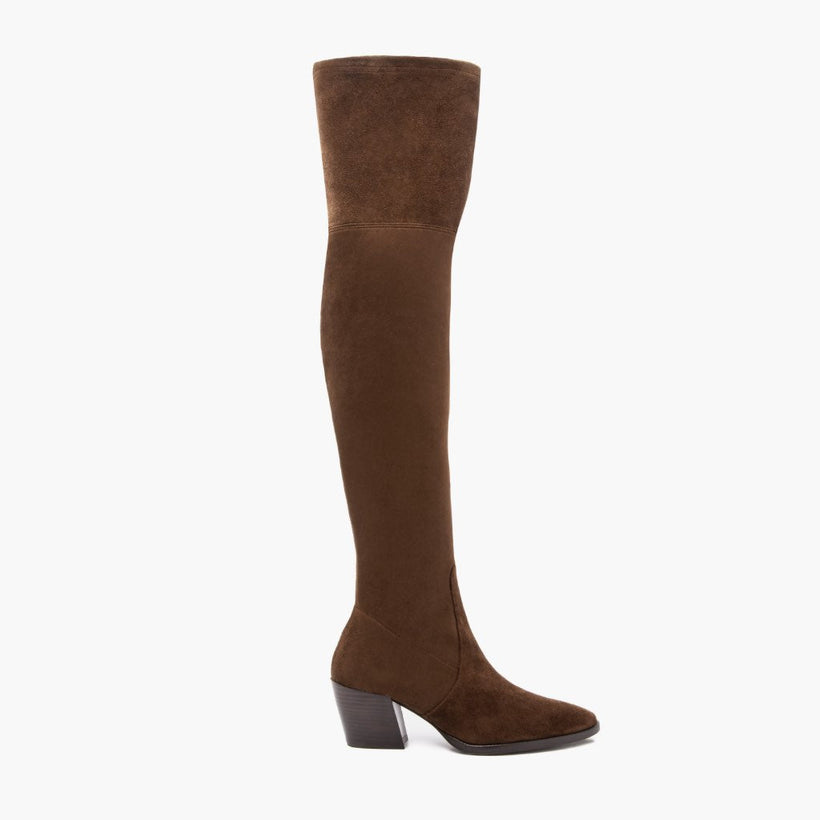 Tempest Espresso Leather Boots pour Femme
