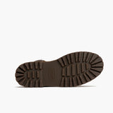 High-Traction Rubber Outsole & Lug Tread Pattern on Explorer Tan Matte Leather Boots