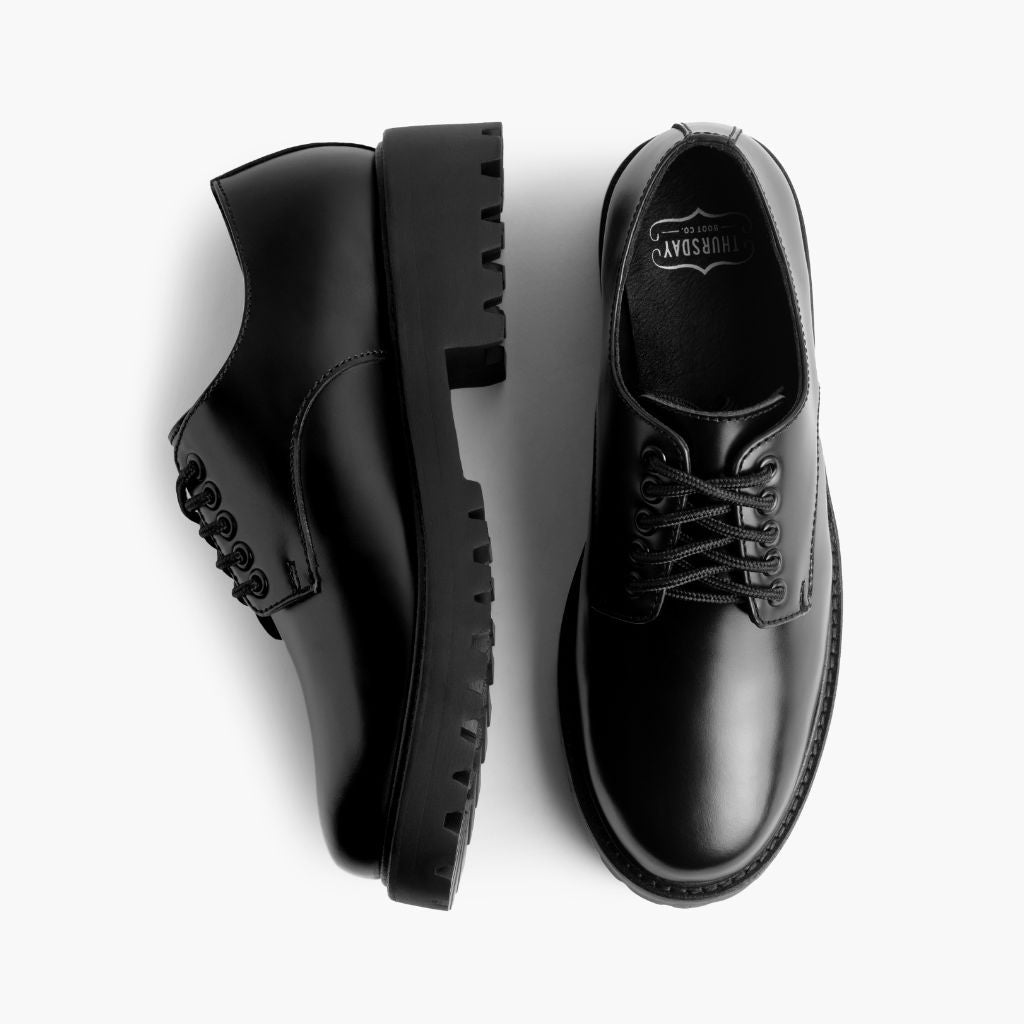 Renegade Noir Baskets en cuir pour Femme - Contrefort de talon renforcé & surpiqûres doubles de précision
