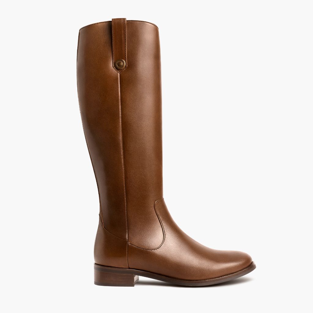 Crown Cuero Bottines en cuir pour Femme in Classic Full-Grain Leather - Vue de profil | Acheter en ligne