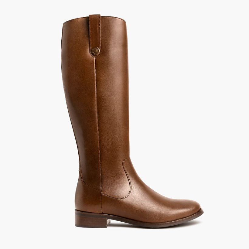 Crown Cuero Leather Boots pour Femme