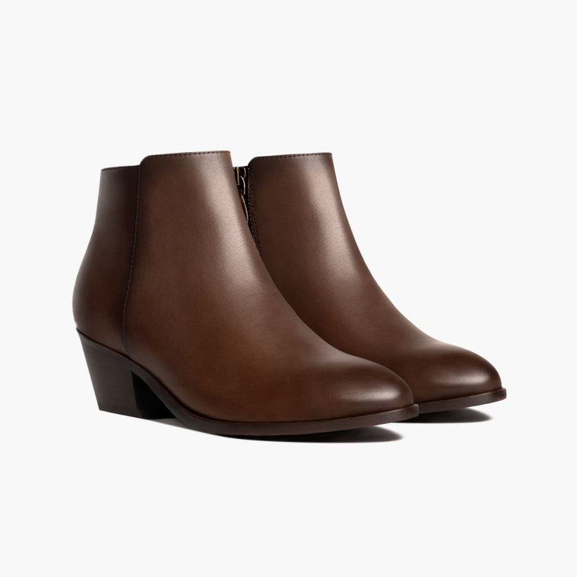 Downtown Amaretto Leather Boots pour Femme